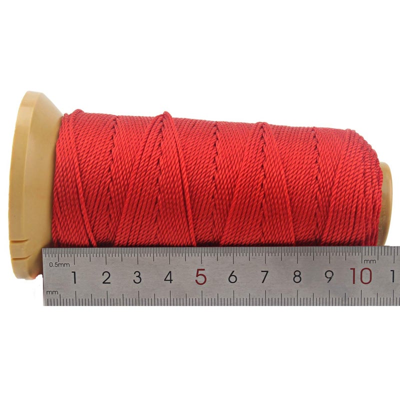 McFanBe 328 Feet Twisted Nylon Line Twine String Cord for Gardening Marking DIY Projects Crafting Masonry (Red, 1.5mm-328 feet) - Image 3